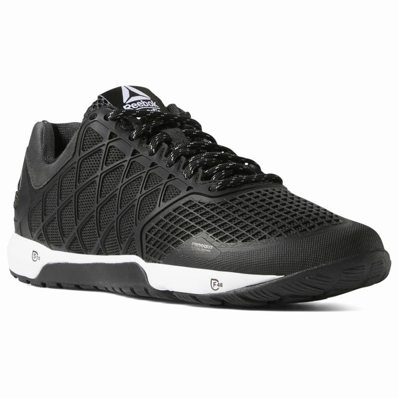 Adidasi Training Reebok Crossfit® Nano 4 Dama Negrii/Albi Romania BJ3342VW